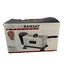 Gordon Ramsay Everyday 3L Deep Fryer Stainless Steel Adjustable Temp Control NEW