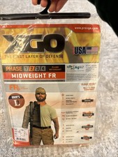 XGO Flame Retardant FR 2 Desert Sand Tactical Men's Crew Large 2F11A New
