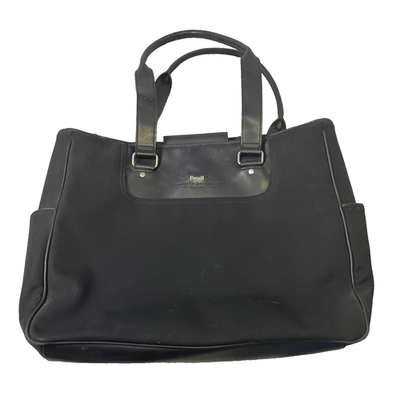 Fossil Tote Bag Black Classic 1954 Nylon Shoulder 2 Handle  display picture 2