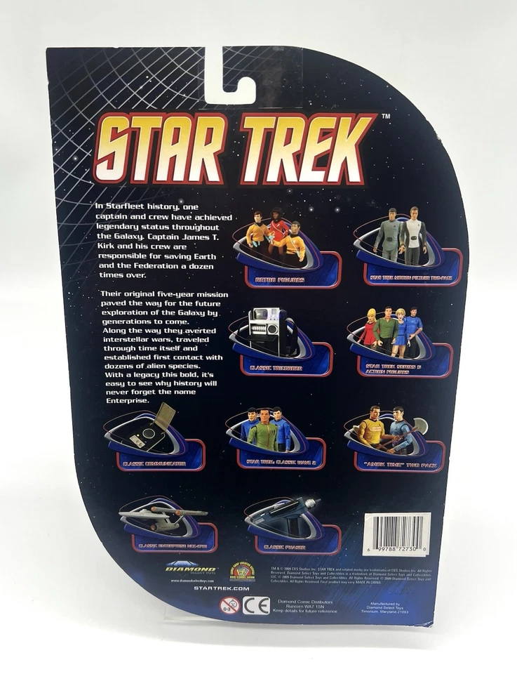 Diamond Select Star Trek TOS SPOCK Mirror Universe 7 pulgadas Art Asylum 2009 sin usar, en caja sellada Foto 3 de 4