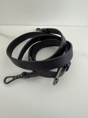 Bandolier Emma Black Pebble Leather Crossbody Strap