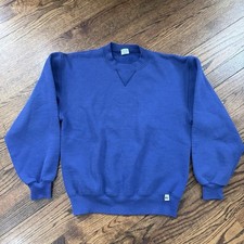Vintage Russell Athletic Royal Blue Crewneck Sweatshirt Size: Medium Made In USA