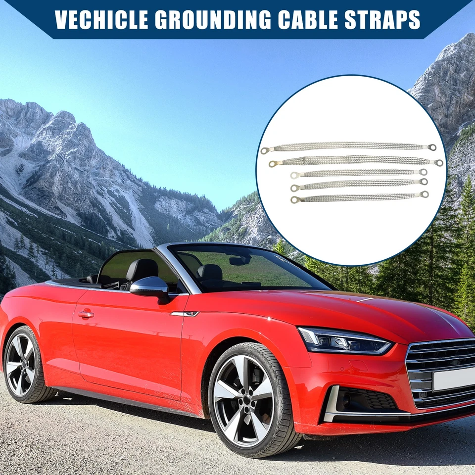 Esterno/Automotive Molto Cinturino/Stagnato per Rame/5pz/Argento Tono - Immagine 2 di 4