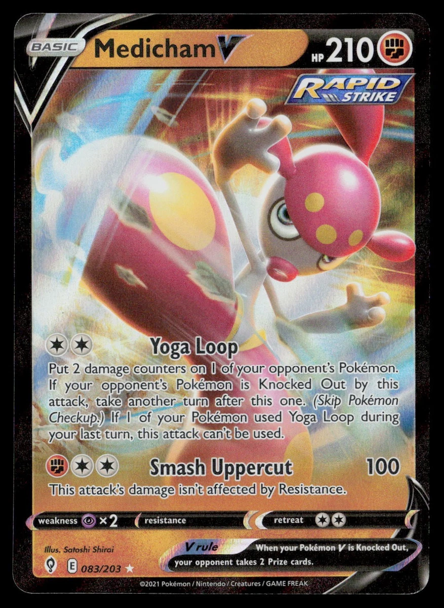 medicham pokemon card value - ex 161/142 - Stellar Crown Rare Card Type Medicham V - Evolving Skies