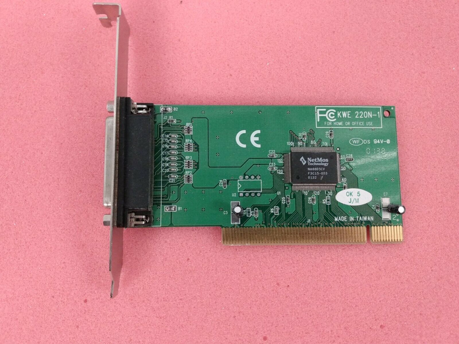 Kwe 220n-1 Netmos 9805CV PCI Parallel Port card Printer card