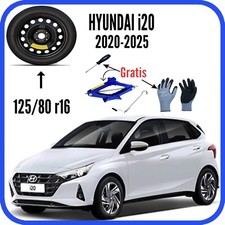 Platzsparend Notrad 4Fori Ab 16 " für Hyundai I20 Cric Handschuhe Schlitz 125/80