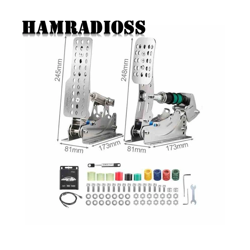 Racing Game Simulator Throttle+Brake Set 12bit USB Controller PC Pedals Logitech - Image 2 of 3