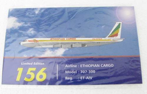INFLIGHT BOEING 707-300 ETHIOPIAN CARGO ET-AIV 1:200 Flugzeug Aircraft Modell - Picture 3 of 5