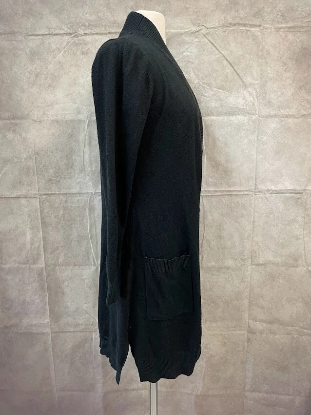 Suéter cárdigan negro frente abierto Cielo para mujer manga larga talla L Foto 4 de 4