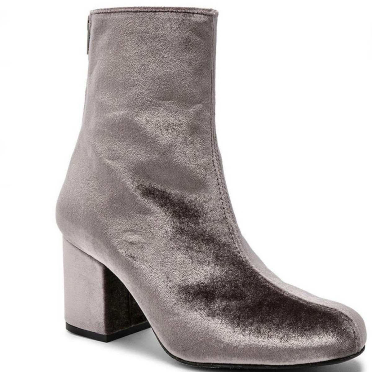 FREE PEOPLE GRAY VELVET ANKLE BOOTS EU 36, US