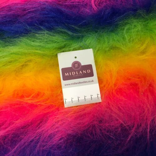 Plain Faux Fur 75mm Long Pile ideal for clothing, pet beds 58" Wide Mtex MT931 - Picture 11 of 12