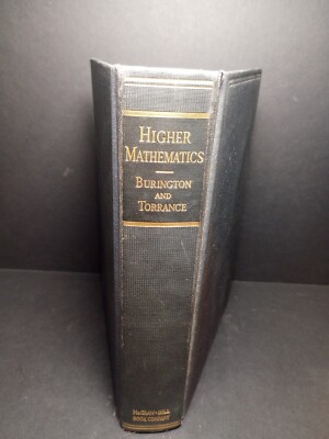 Higher Mathematics With Applications To Science And Engineering By R. Burington 