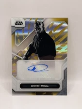 2024 Topps Star Wars High Tek B&W SP AUTO #ABW-DM RAY PARK AS DARTH MAUL 1:79