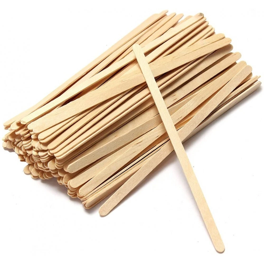 1000 Cucharillas De Café De Madera (11 Cm) | Palitos Agitadores Desechables, Ecológicos, Para Café, Té, Bebidas