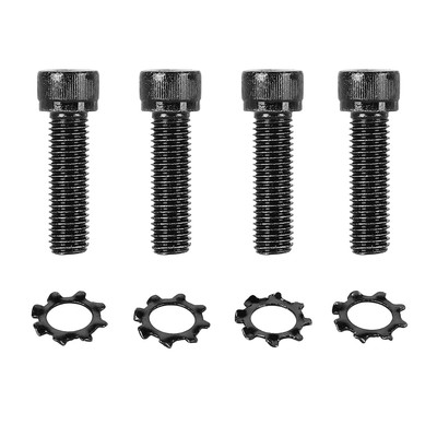4 Sets Replacement Allen Head AR Grip Screw with Exterior Tooth Lock Washers, Bl
