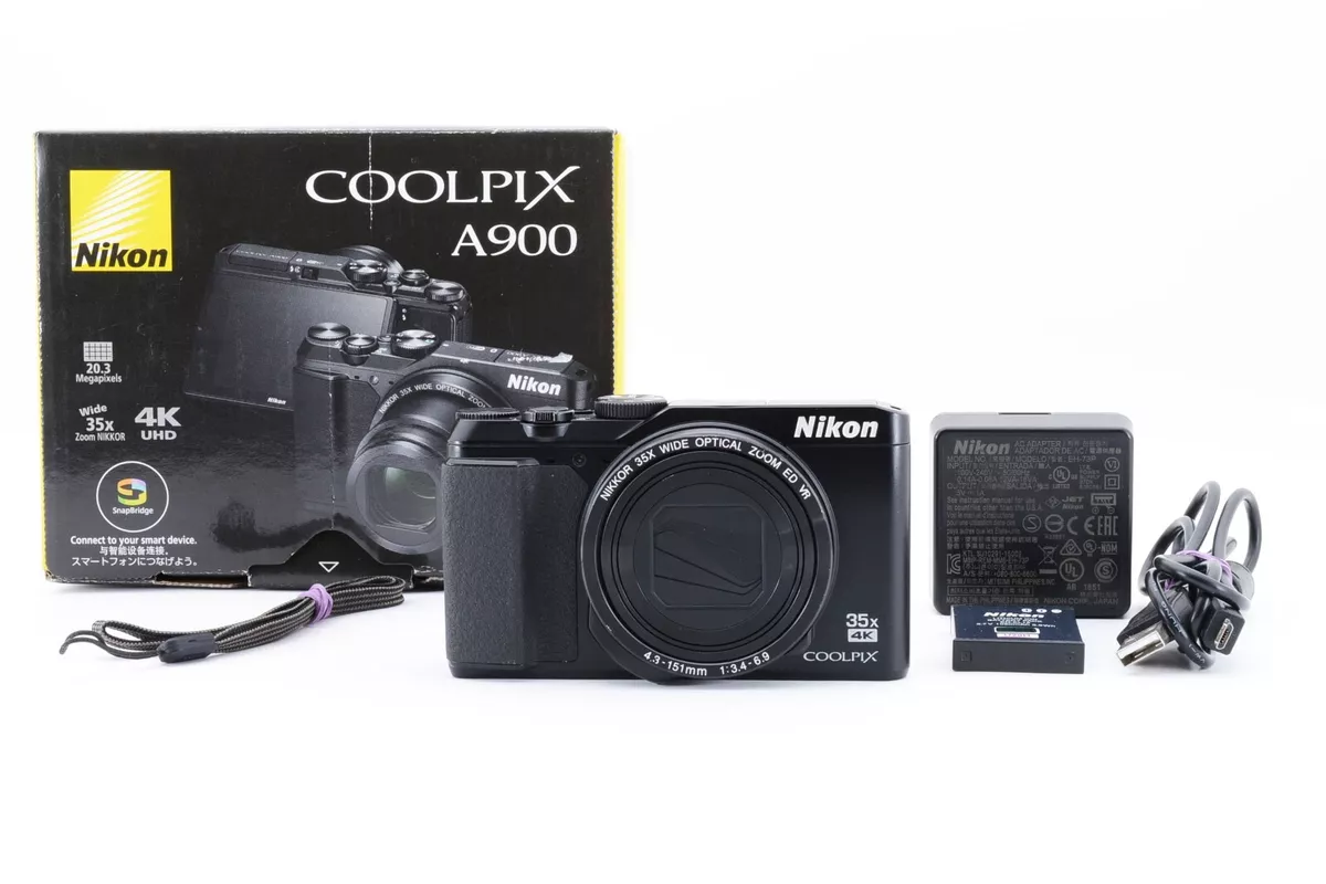 Nikon COOLPIX A900 20.0MP Compact Digital Camera Black [Near MINT