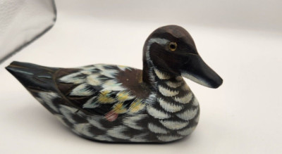 Small Wood Duck Decor Decorative Rustic Bird Water Fowl