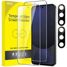 Screen Protector for Samsung Galaxy S24 FE with Camera Lens Protector, 2-Pack
