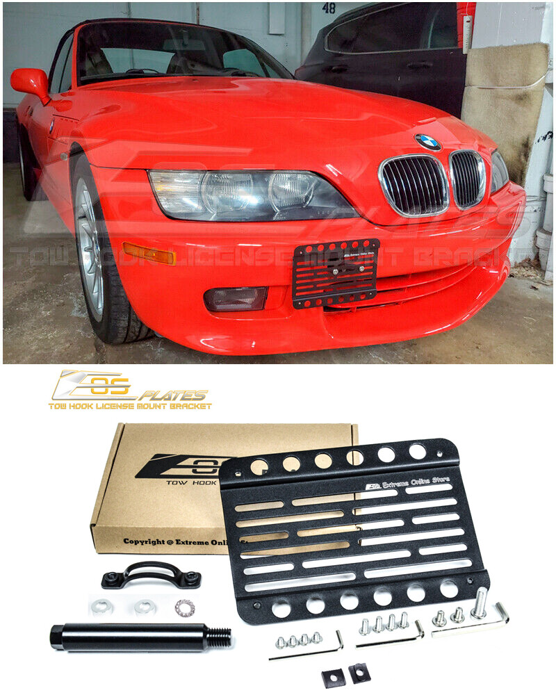 EOS Plate For 96-02 BMW E36 Z3 Z3M Front Bumper Tow Hook License
