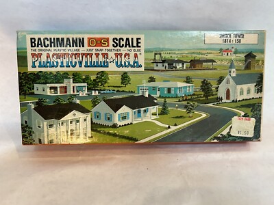 Vintage Plasticville Switch Tower 1814-150 O/S Gauge NIB Gray