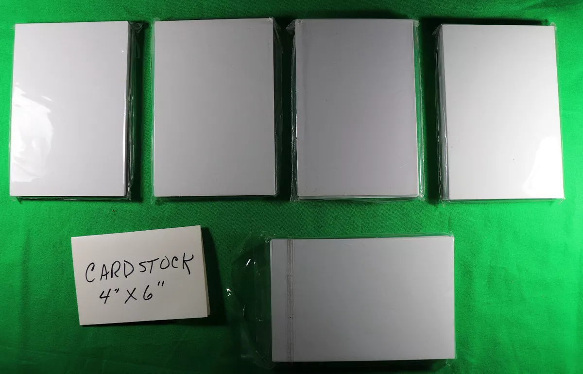 250 4x6 White Cardstock Paper eBay