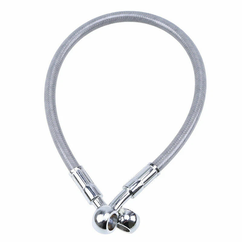 Tubo de manguera de aceite de embrague de freno trenzado de acero inoxidable para motocicleta 39 cm Foto 2 de 4