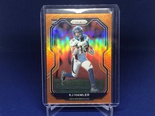 KJ HAMLER 2020 PANINI PRIZM ORANGE PRIZM RC ROOKIE #D 205/249