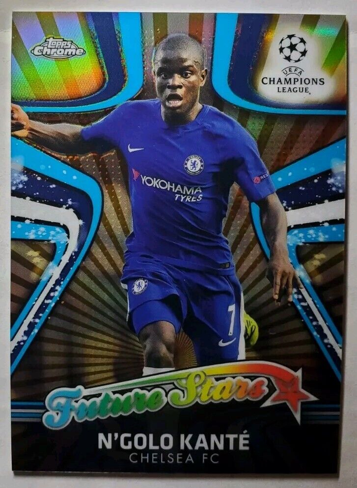 2017/18 Topps Chrome UCL Future Stars N'Golo Kante Gold Refractor RC 34/50 SP