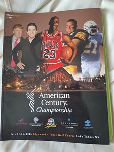 Michael Jordon 2006 on Cover of Celebrity Golf Tournament Program MJ on cover