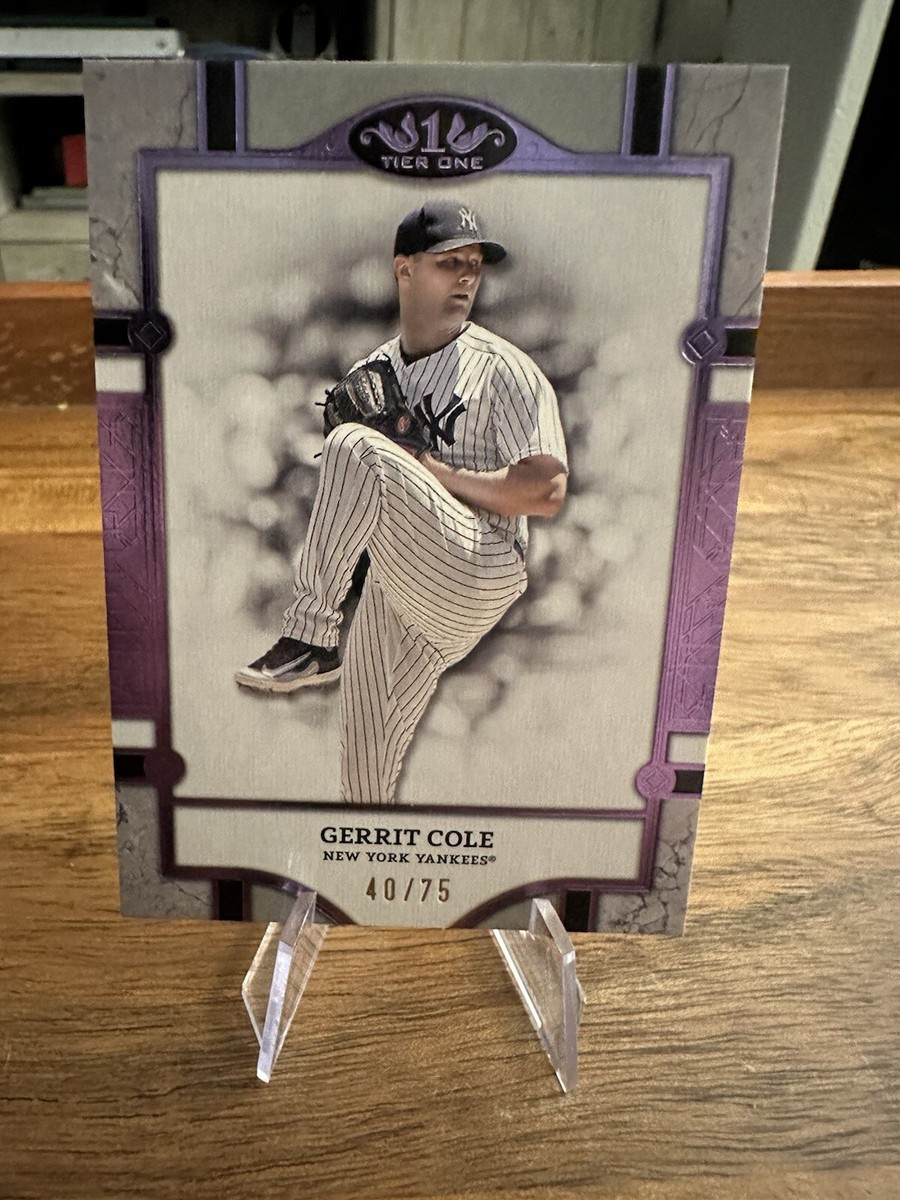 GERRIT COLE 2024 Topps Tier One PURPLE FOIL /75 New York Yankees