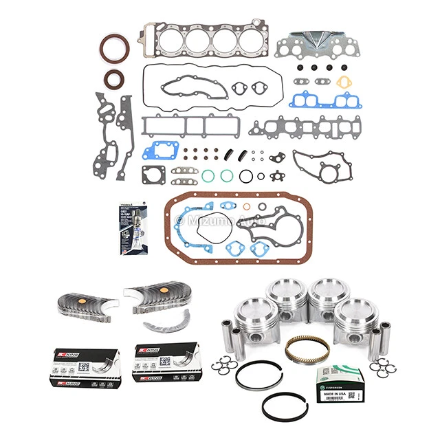 Full Gasket Set Pistons Bearings Fit 1982 Toyota Celica Pickup Corona 2.4L 22R - Image 2 of 4