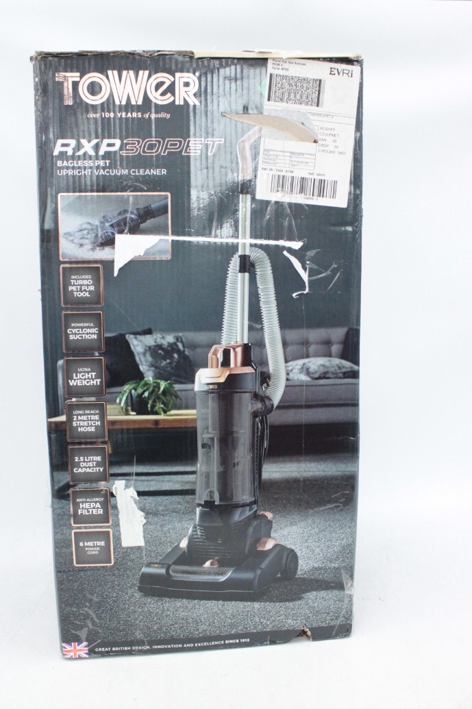 TOWER RXP 30PET Bagless Pet Upright Vacuum Cleaner 2.5 Litre NEW Boxed
