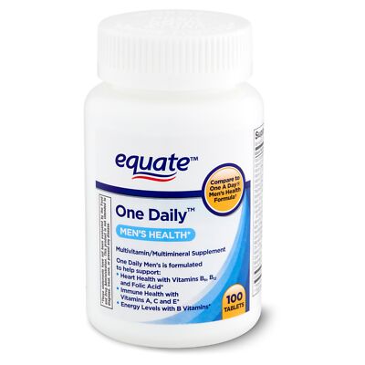 Equate One Daily Men's Health Multivitamin/Multimineral 100 count