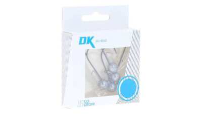 DEKA Round Jig Jigkopf rund silber Gr. 4- 7/0 Van Fook Japanhaken Gummifisch