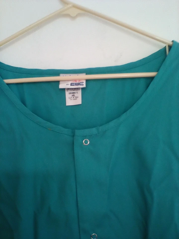 Blusa esfoliante/jaqueta médica encaixe frontal, manga longa EWC 4XL - Imagem 3 de 4