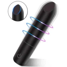Women Mini Powerful Bullet Shape 10 Speed Vibrating Neck Body Massage Personal
