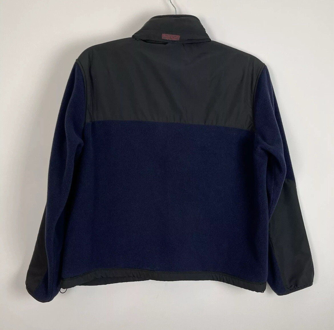 Polo Ralph Lauren Giacca Pile Uomo Taglia S Navy Nero Cappotto Pony Logo Cappuccio