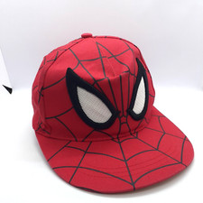 Ultimate Spiderman adjustable Hat Cap Youth Marvel Comics Eyes Full Brim Web VGC