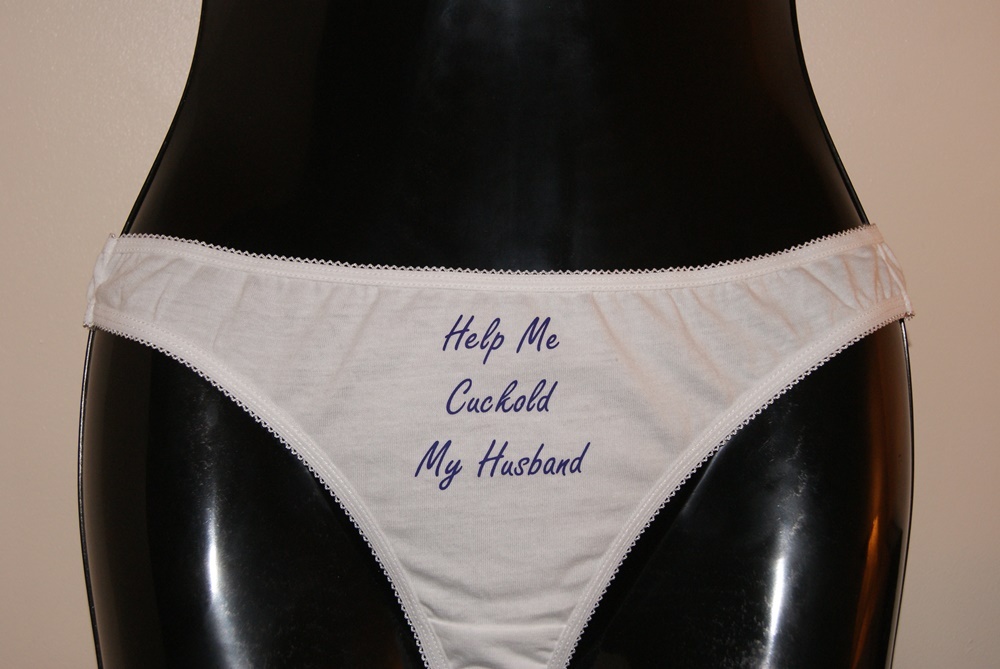 Help Me Cuckold My Husband Hotwife Höschen Schlüpfer Unterwäsche Größe