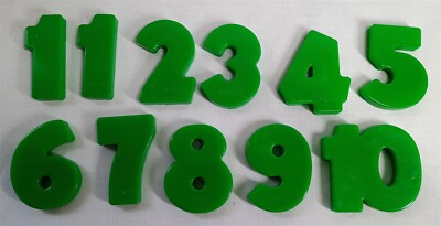 Vintage Weighted Plastic Numbers for Playskool Counting House Balance Scale