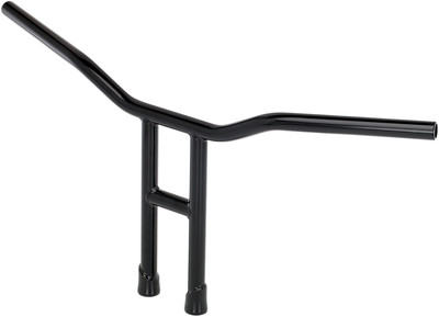 Biltwell Inc. - 6224-2016 - 1in. Tyson 14in. Slotted Handlebar, Black Electropla