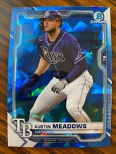 2021 Bowman Chrome Sapphire AUSTIN MEADOWS Base Vet Refractor #72