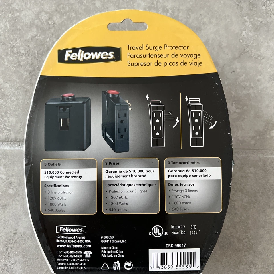 Fellowes Travel Surge Protector - Image 3 of 3