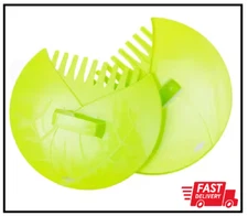 Pair of Leaf Scoops Hand Rakes for Lawn and Garden Cleanup