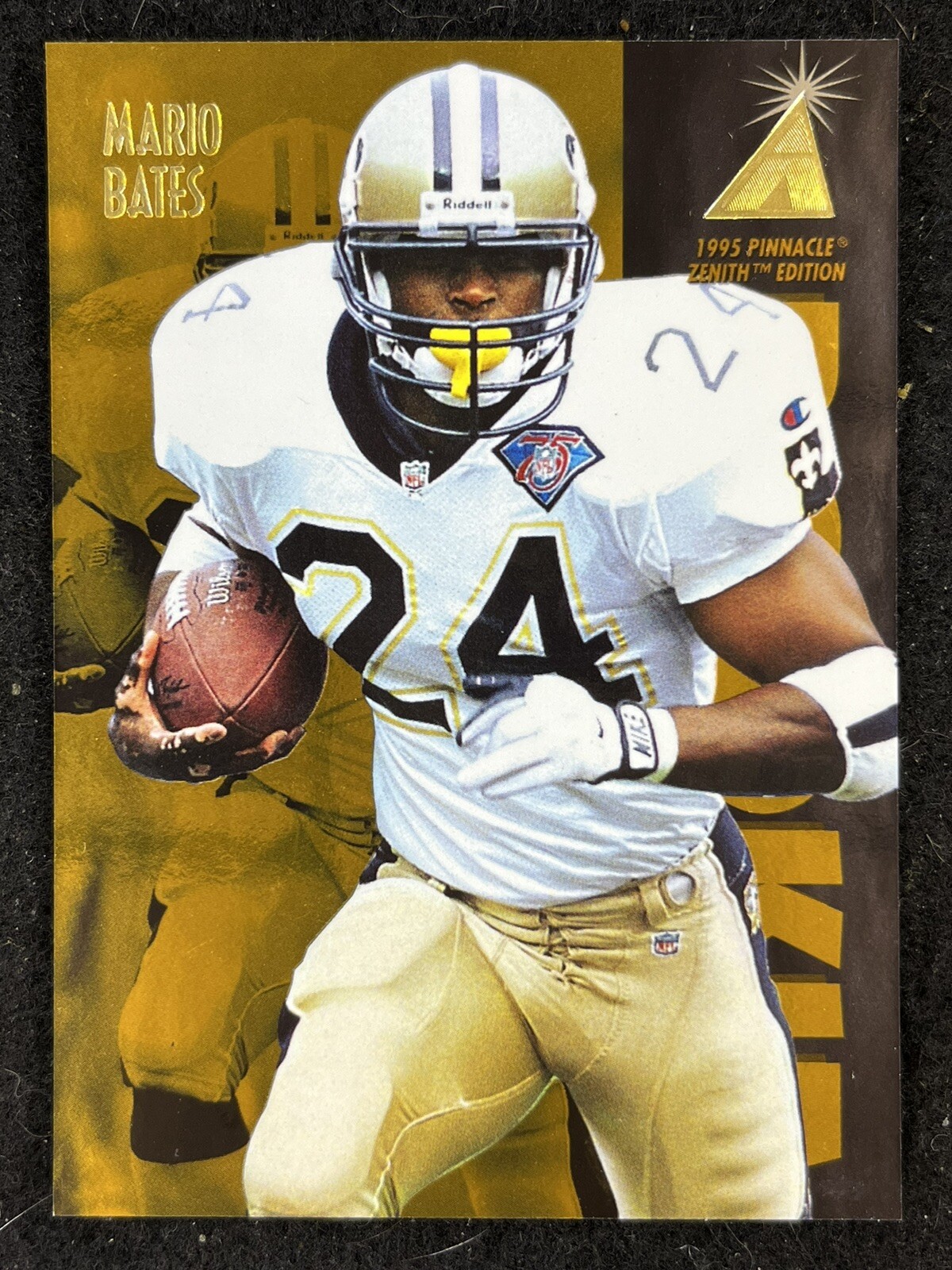 1995 PINNACLE ZENITH EDITION- MARIO BATES #Z135 SAINTS RC ROOKIE