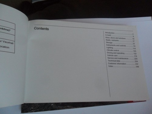 Classic Vauxhall Genuine Mokka X Owners Manual - G - Picture 3 of 4