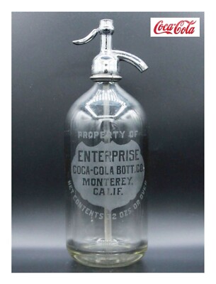 Seltzer Coca Cola Flasche alt Kalifornien USA 1920er Bar Werbung