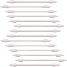 Pointed Cotton Swabs with Cardboard Stick Double Precision for Makeup, 400pcs