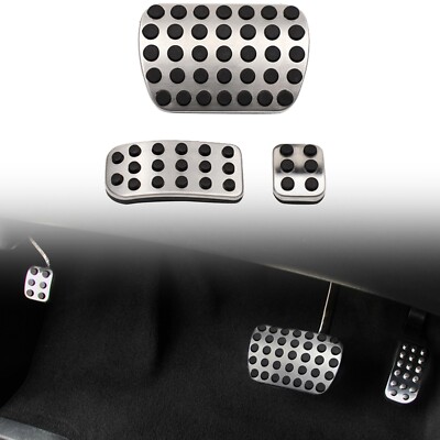 for Benz Vito V-Class W447 2014-2025 Fuel Gas Brake Footrest Pedal Cover 3pcs