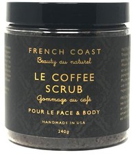 French Coast Le Coffee Scrub Face  Body Organic Soft Smooth Skin Exfoliate 240g